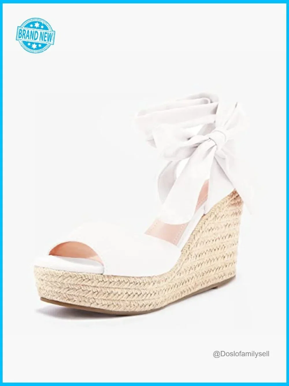 Espadrilles Wedges Platform Sandals Lace Up Ankle Strap Summer Dress Shoes